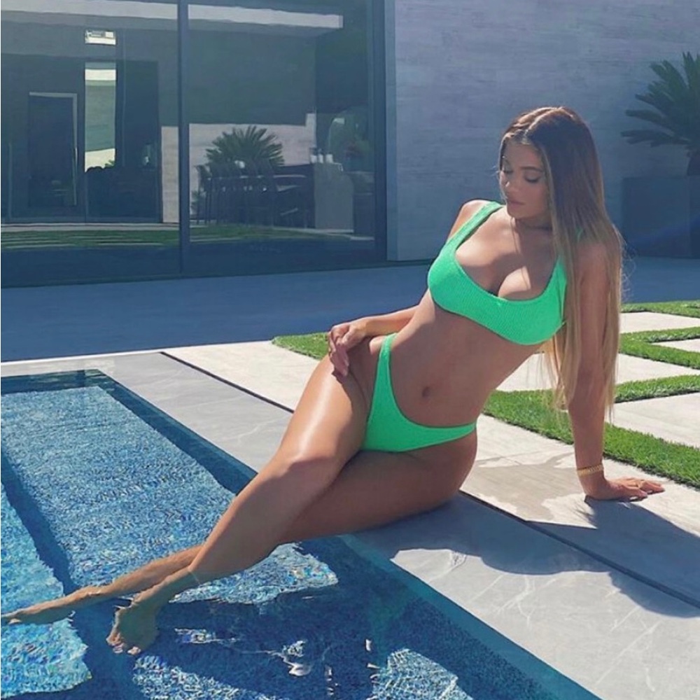 Hunza G Neon Green Bikini new w Tags